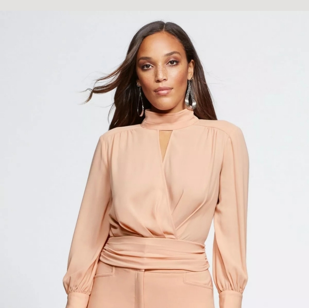 Brand New Gabriel Union Tie back blouse XL